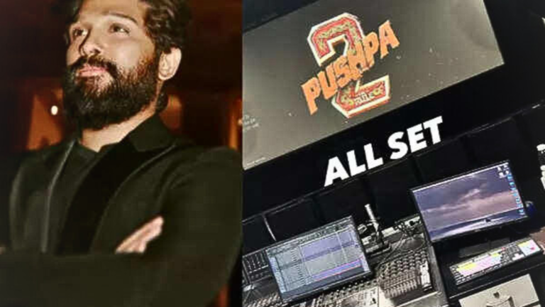 Allu Arjun shares glimpse of dubbing session ahead of teaser release